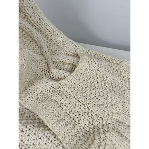 Eileen Fisher Sweater Small Beige Open Front Cardigan Duster Project Cotton - Picture 7 of 7